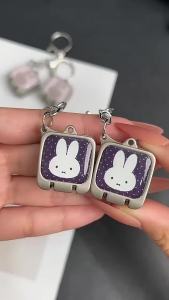 Miffy | Miffy Rabbit Folding Mini Ultra Small Miffy Kawaii Nail Clipper Portable Nail Clipper Anti Pinch Nail Clipper Birthday Gifts