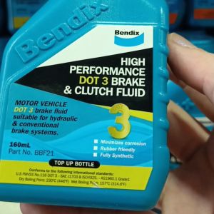 Bendix Brake Fluid Dot3 or Dot4 / 160ml 300ml & 170ml