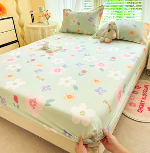 Pure Cotton Bed Canopy Single Piece 100% Cotton Mattress Protector Full Cover New Model 2025 Universal for All Seasons