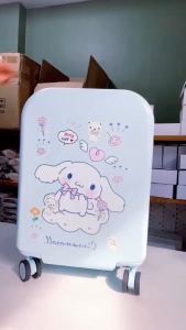 กระเป๋าเดินทาง กระเป๋าล้อลาก กระเป๋าแม่ลูก เฟรมซิปลายการ์ตูน วัสดุabs+pcอย่างหนาไซส์14/20/24