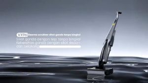 Deerma VX96 15Kpa Cordless Wet Dry Vacuum Cleaner Double Roller Brush Intelligent Sterilization Vacuum Cleaner Smart self-cleaning