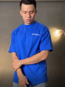 Áo thun nam DayM | The Sketch - Form Âu oversize 100% cotton co giãn 2 chiều thoáng mát 280gsm
