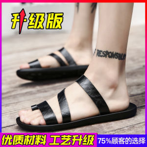 Mens Roman Style Sandals 2025 New Summer Outdoor Beach Work Shoes Trendy Driving Office Slip-On Breathable Toe Post Sandals