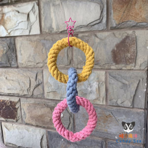 Handcrafted Honey Possum Toy Hanging Squirrel Swing Cage Decorative Rainbow Climbing Ring Creative Pet Supplies Small Pet Toys