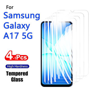 1-4PCS Screen Protector For Galaxy A17 5G Samsung Tempered Glass Crystal 9H High Aluminum Anti Scratch Case Friendly Fingerprint