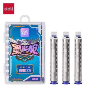 deli | Student Fountain Pen Water-Washable Replaceable Ink