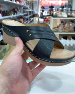 Max2 - Women’s Modern PU Wedge Shoes | Comfortable with Durable Stitched Sole | Versatile Design | 6cm Heel Height