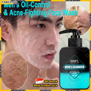 👒SG stock👒 Men face wash / Blackhead oil control shrink pores firm skin / Facial wash Men Amino acid cleanser / Acne cleanse / 男士洗面奶