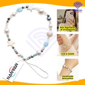 [COD] NANVAN NVN-TL20 TALI PENDEK MANIK MANIK AKSESORIES UNTUK HP / CAMERA / ID CARD / KUNCI UNIVERSAL