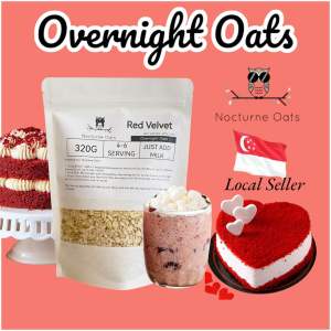 NOCTURNE overnight oats premix 320g value pack (Red Velvet)