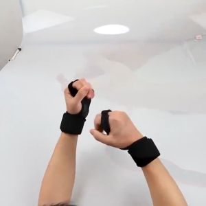 1 Pair Fitness training Weight Lifting Gloves for Men Women Pull Ups Fitness Sports Body Building Adjustable Gymnastics Gym Hand Wrist Palm Protector Gloves half finger