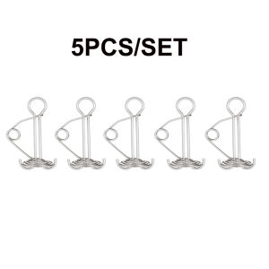 Windproof 5PCS Rope Buckle Retractable Spring Design Outdoor Camping Octopus Deck Ground Nails High Strength Tent Stakes