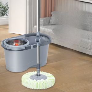 Automatic Rotating Mop Bucket Wet And Dry Use No Hand Wash Needed Mop Cloth Bucket Spinning Drying Home Cleaning Tool