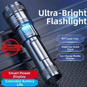 LIWAN | Adjustable Waterproof USB-C Fast Charging High Intensity Long Battery Life Flashlight