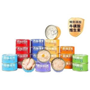 อาหารแมวในกระป๋อง อาหารแมวเลี้ยงเป็นสัตว์เลี้ยง อาหารแมวเพิ่มน้ำหนัก อาหารแมวช่วงวัยเตาะแตะ อาหารแมวชุบเนื้อสด 24 กระป๋อง