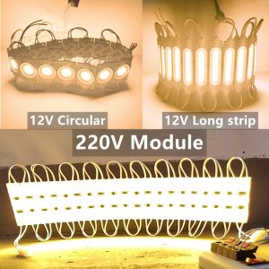 20PCS Wholesale Led Modules Combination Hard Strip Light 12V 220V Light Backlight Shop Banner Waterproof Room Truck Decorations