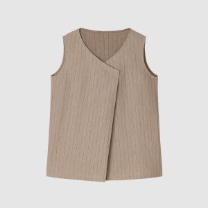 ICICLE | Fashion Show Look Linen Textured Striped Womens Top