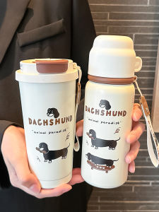 Sausage Dog Vacuum Cup Female 2024 New Arrival Good-looking 316 Stainless Steel Coffee Cup Portable Compact Handy Cup