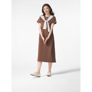 Hotwind | Round Neck Long Knit Dress For Summer