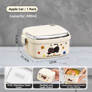 MEYGOROOM | Microwave-Safe Insulated Lunch Box 316 Stainless Steel