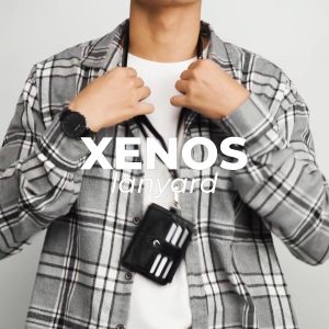 VONA Xenos ID Card Holder: Dompet Kartu Pria & Wanita dengan Lanyard