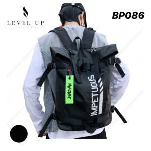 BP086 - Tas Ransel Distro Laptop Pria Wanita Backpack Punggung Gendong