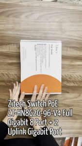 Switch PoE Zitech ZT-HN8G2G-96-V4 Full Gigabit 8 Gigabit port + 2 uplink Gigabit port