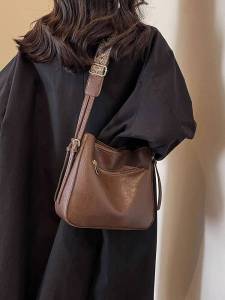 Counter Bag Womens 2024 New Crossbody Bag Work Commuter Bag Tote Bag Layered Broadband Crossbody Bucket Bag