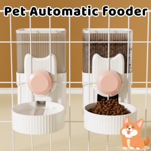 1L Pet/ Dog/Cat Hanging Automatic Water/feeder Automatic Water/food Dispenser Water Bowl Food Bowl