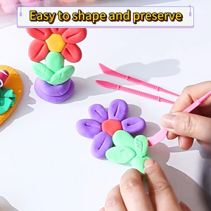 I Stationery DIY ดินน้ำมัน ดินเบา ดินเบา 12/24/36 สี ของเล่นเด็ก แฮนด์เมด ปลอดสารพิษ ดินน้ํามันสําหรับเด็ก ดินเบาเสริมสร้างจินตนาการ สีพร้อมอุปกรณ์สำหรับปั่น