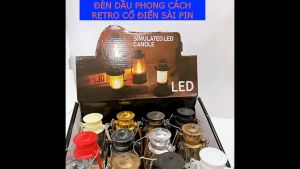 ĐÈN DẦU PHONG CÁCH RETRO CỔ ĐIỂN SÀI PIN