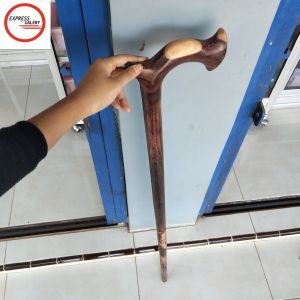 tongkat jalan kayu galih asem motif culak D19