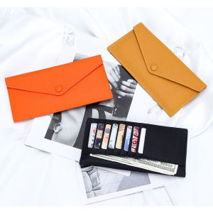 Royal Bagger Long Wallets for Women Genuine Cow Leather Fashion Simple Phone Purse Versatile Ultra Thin Envelope Wallet 2216