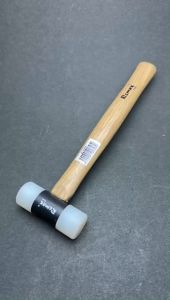 Remax White Nylon Mallet Hammer Wooden Handle Smooth Surface Original Penukul Putih 28mm 34mm 44mm 55mm (LOCAL STOCK)