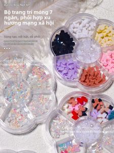 MONLEYTA | Phụ kiện móng tay Aurora Butterfly Knot Flat Bottom Drill Pearl Mix New 2025 Popular Manicure Drill Hot Sale Manly Style