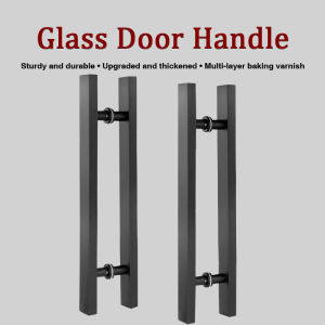 Shower Bathroom Accessories Glass Door Handle Stainless Steel Matte Black Stainless Steel Glass / Wooden Door Handle