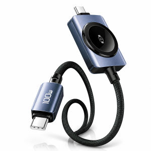 Cáp USB C Sang USB C 100W 2 Trong 1 Sạc Nhanh Cáp Sạc Từ Tính Dành Cho iPhone 17/16 Samsung S25/iWatch Series Truyền Dữ Liệu Tốc Độ Cao
