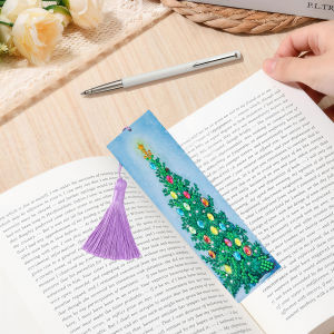 other | 1-Piece Diamond Painting set Bookmark Christmas pattern acrylic Material suitable for School season Christmas gifts