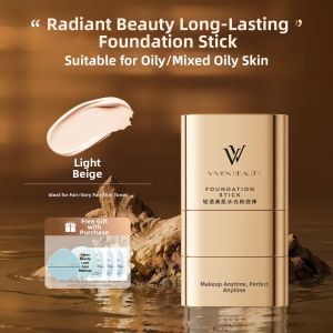 VIVIEN BEAUTY | 24h Wearable Oily Control Lightweight Concealing Waterproof Dual-Ended Foundation Stick