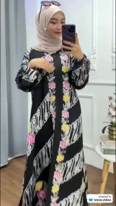 Ashika Dress Lebaran Batik Cap Handmade | batik murah batik wanita baju lebaran gamis lebaran gamis premium gamis murah dress murah dress long dress panjang gamis jumbo gamis pesta gamis modern gamis terbaru gamis terlaris dress modern dress terlaris