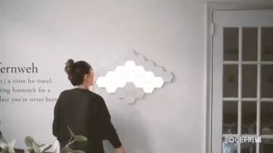 Lampu Hias Dekorasi Dinding Quantum 26 SMD LED Sensor Sentuh Lampu Malam Kendali Jarak Jauh DIY Lampu / Lampu Tidur Led | Lampu Hias Dekorasi Dinding DEsain Modular Portable Aesthetic