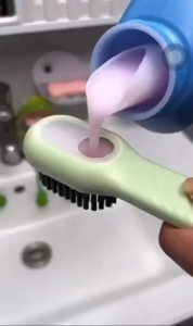 Multifunctional Liquid Shoe Cleaning Brush with Soap Dispenser Shoe Laundry Brush Scrub Brushes for Cleaning