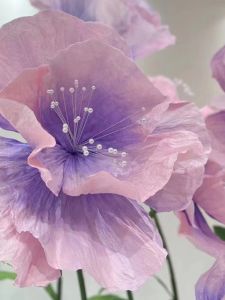 Bộ Hoa Giấy Xoa Tay Màu Tím Mới Bộ Hoa Giấy Thủ Công Lớn Hoa Giấy Hoàn Thiện Trang Trí Đám Cưới Hoa Hồng Quà Tặng