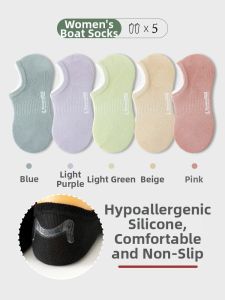 Women Cotton Summer Lightweight Boat Socks