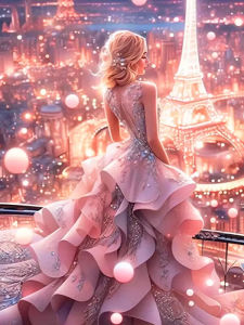 500/1000/1200/2000PCS Jigsaw Puzzle Modern Sophisticated Elegant Woman With City Skyline Background For Adults Perfect Gift