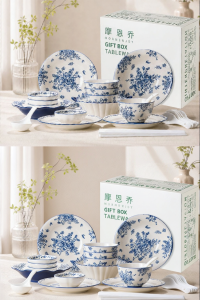 mornenjoy | Glazed Porcelain Tableware Set
