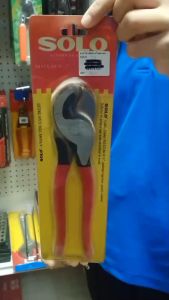 SOLO กรรไกร   กรรไกรโซโล กรรไกรตัดสายไฟ สายไฟทองแดง สายเคเบิ้ลไทร์ ขนาด 9.5 นิ้ว เครื่องมือช่าง โซโล