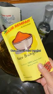 LULUR SCRUB TUBUH REMPAH KAYU BANGKAL ORIGINAL BY MAMA REZKY 10GR / LULUR KERING KAYU BANGKAL 10GR