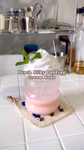 SILKY PUDDING Peach By Forisa Moms Recipe 155g PUYO Puding Susu