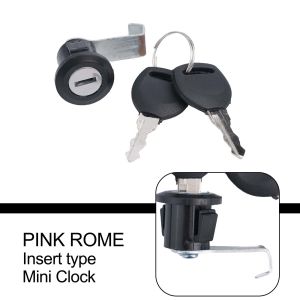 Electric Bicycle Metal Trunk Lock With Buckle 2 Keys Motorcycle Scooter E-Bike Rear Trunk Lock Cycling Safety Locks Accessories
